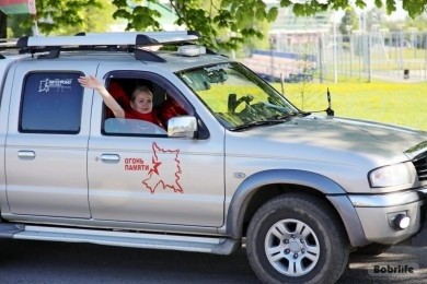 В Бобруйске состоялся автопробег «Огонь памяти»